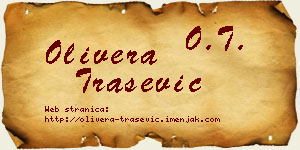 Olivera Trašević vizit kartica